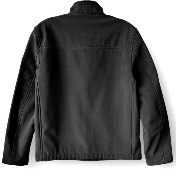 Calvin Klein Water Resistant Zip Up Windbreaker Jacket Lined Stretch Men S Black - Picture 3 of 15